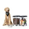 IRIS USA Pet Food Storage Container Airtight 2-Pack Black-7