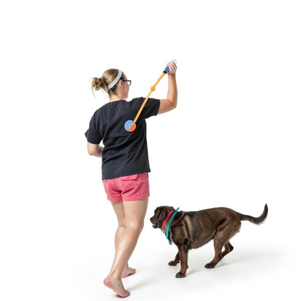 ALL FOR PAWS Dog Ball Launcher Foldable Design Hands Free-3