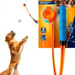 ALL FOR PAWS Dog Ball Launcher Foldable Design Hands Free-0
