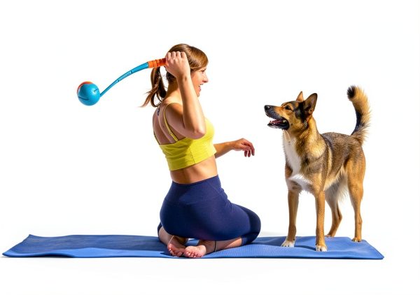 Dog Ball Launcher ALL FOR PAWS Ergonomic Grip Hands Free-3
