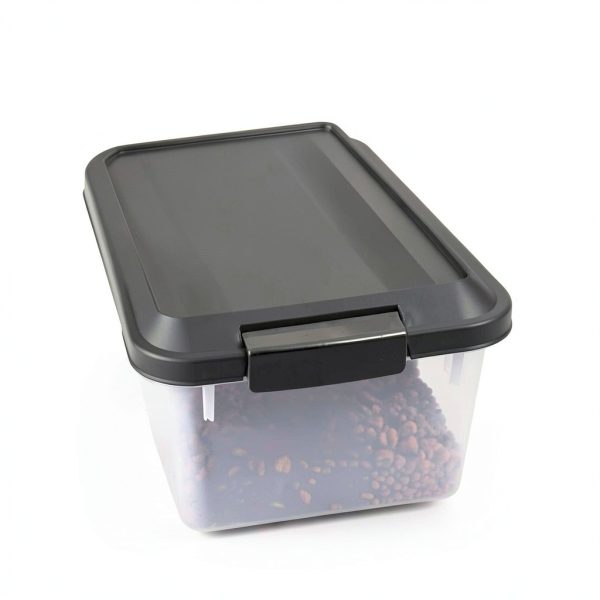 IRIS USA Pet Food Storage Container Airtight 2-Pack Black-6