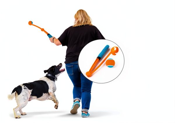 ALL FOR PAWS Dog Ball Launcher Foldable Design Hands Free-4