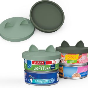 OHMO Silicone Can Lids Pet Food Storage Reusable BPA Free-0
