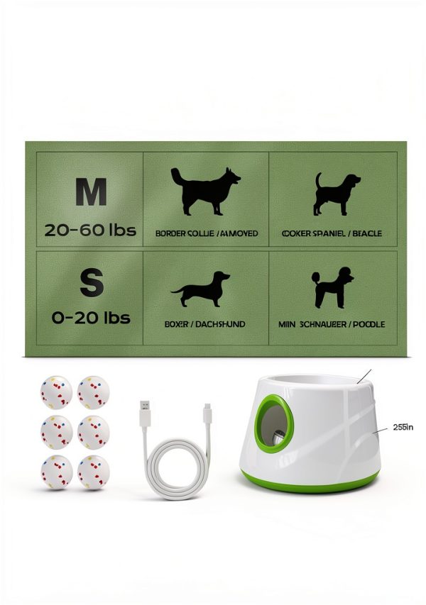 Atangee Automatic Dog Ball Thrower Launcher-5