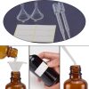 Amber Glass Dropper Bottle 4oz YIZHAO Tincture UV Protection 4 Pack-4